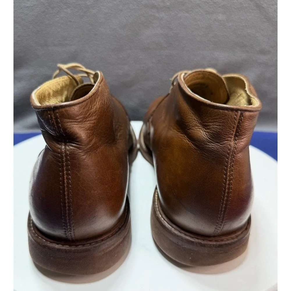 Frye Bowery Chukka Ankle Boots Brown Tan Mens Size 13 D Lace Up Leather